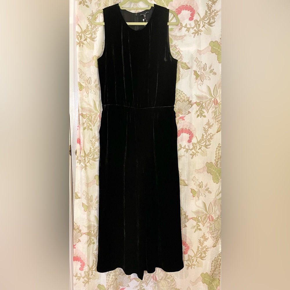 NWT Eileen Fisher Velour Wide Leg Jumpsuit with Pockets